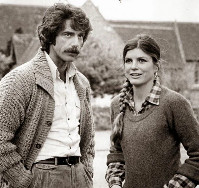 A young Sam Elliott and Katharine Ross on the set of The Legacy Blank Meme Template