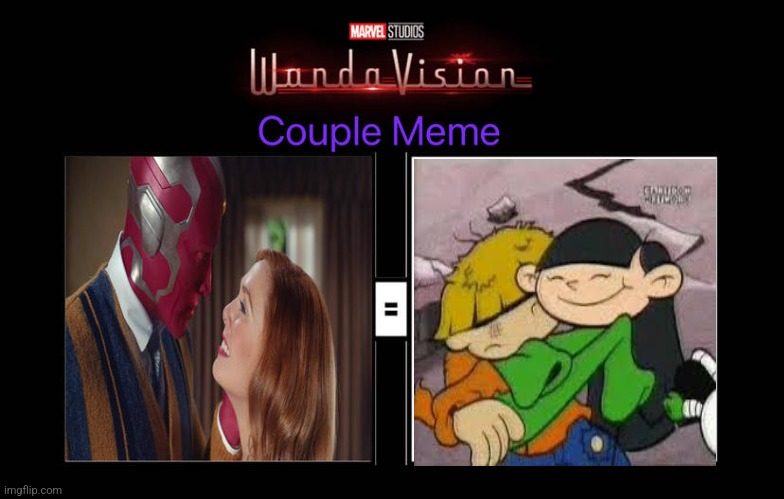 WandaVision couple meme | image tagged in wandavision couple meme | made w/ Imgflip meme maker