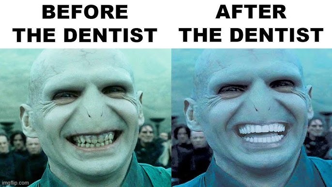 My Next Trip will be to the Plastic Surgeon | image tagged in vince vance,harry potter,voldemort grin,dentist,lord voldemort,memes | made w/ Imgflip meme maker