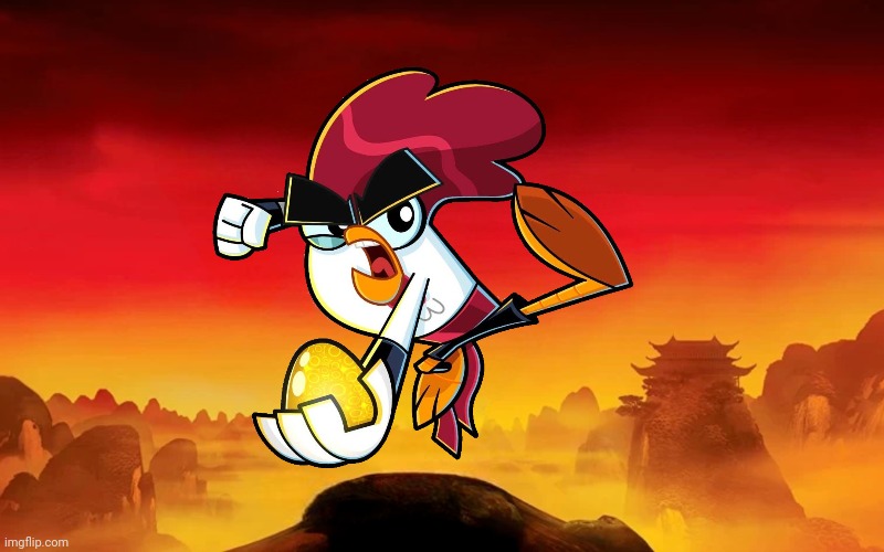 Kung Fu Chicken Poster | image tagged in kung fu panda background,chuck chicken,chuck adoodledoo,kung fu panda,kung fu,kung fu chicken | made w/ Imgflip meme maker