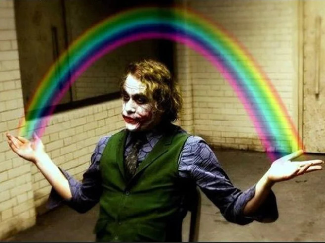 Joker rainbow Blank Meme Template