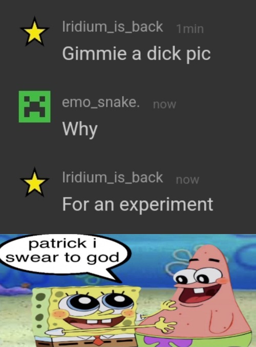 leave me alone smh | image tagged in patrick i swear to god | made w/ Imgflip meme maker