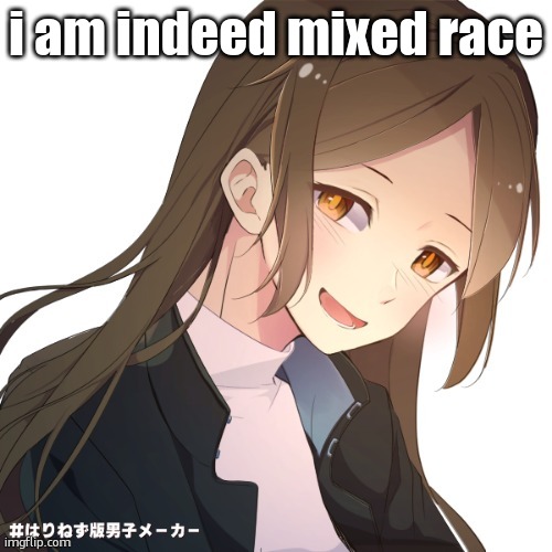 Tidal. | i am indeed mixed race | image tagged in tidal | made w/ Imgflip meme maker