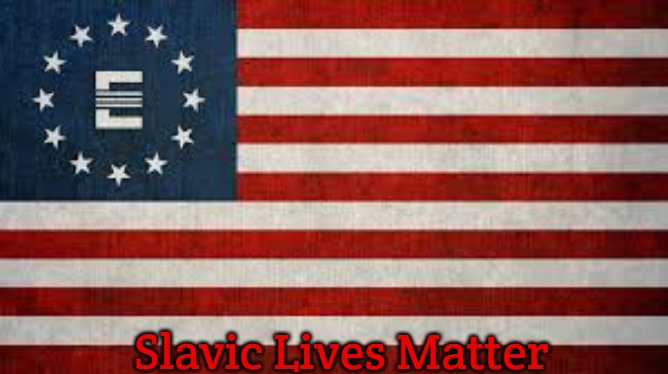 Enclave flag | Slavic Lives Matter | image tagged in enclave flag,slavic | made w/ Imgflip meme maker