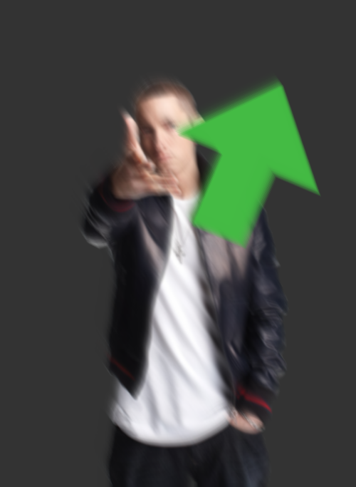 High Quality Slim Shady Upvote Blank Meme Template