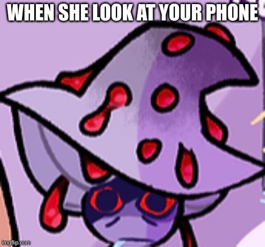 WHEN SHE LOOK AT YOUR PHONE | image tagged in memes | made w/ Imgflip meme maker