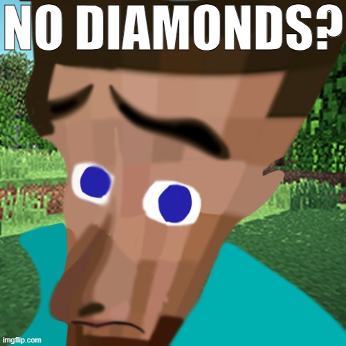 No diamonds? | NO DIAMONDS? | made w/ Imgflip meme maker