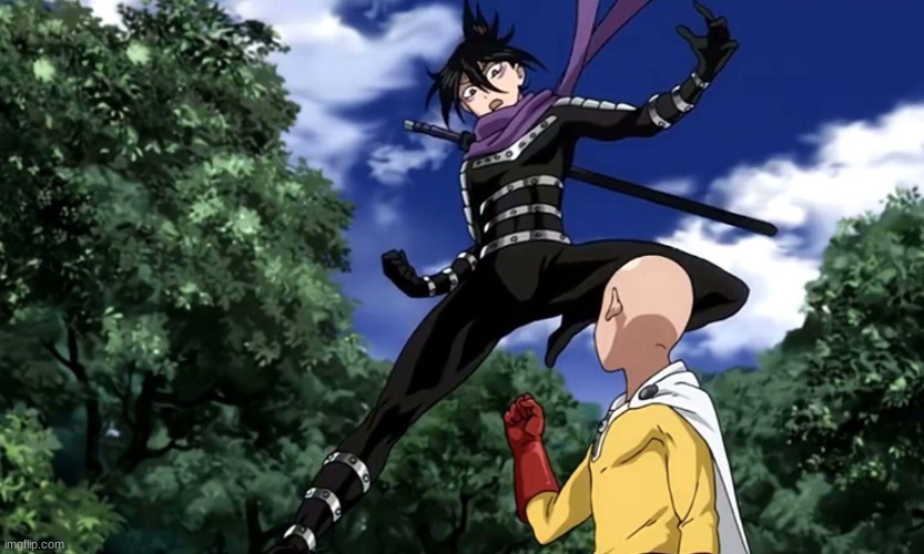 Saitama punches guy in balls | image tagged in saitama punches guy in balls | made w/ Imgflip meme maker