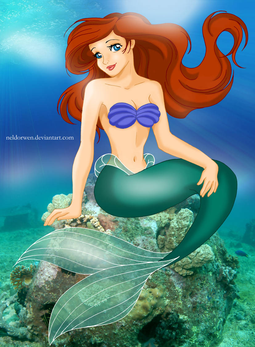 iconic mermaid pose Blank Meme Template