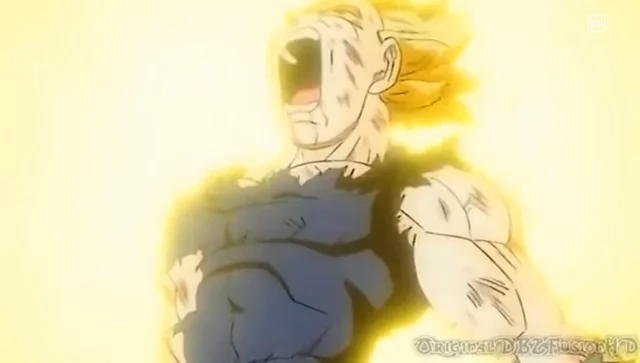 vegeta powers up Blank Meme Template