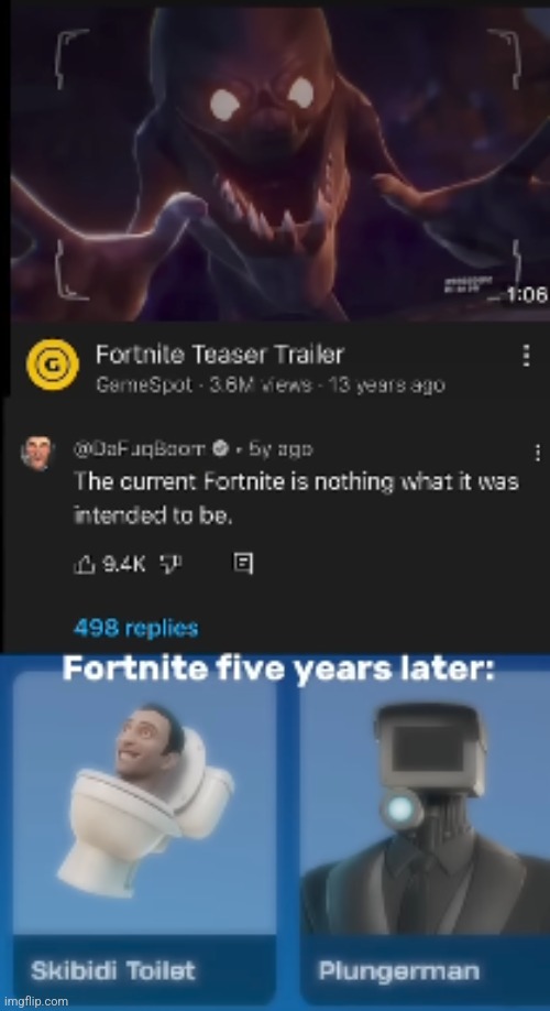 Irony | image tagged in memes,shitpost,fortnite,oh wow are you actually reading these tags | made w/ Imgflip meme maker