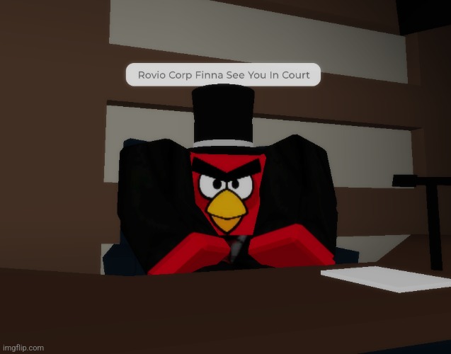 ROVIO CORP FINNA SEE YOU IN COURT | image tagged in angry toddler,roblox meme | made w/ Imgflip meme maker