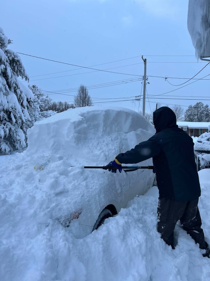 digging car out Blank Meme Template