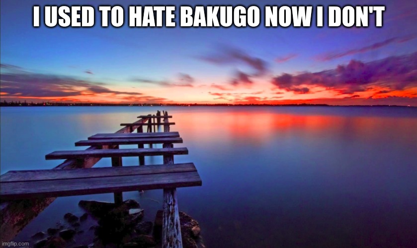 revelation | I USED TO HATE BAKUGO NOW I DON'T | image tagged in revelation | made w/ Imgflip meme maker