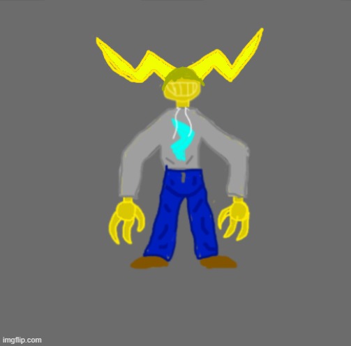 Hey chat, heres a newer design of Boltam. I fixed up his horns and gave him hair. What yall think? | made w/ Imgflip meme maker