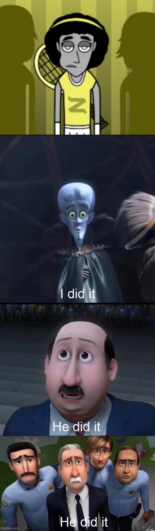 yay I unlocked the hardest character to unlock | image tagged in megamind i did it | made w/ Imgflip meme maker