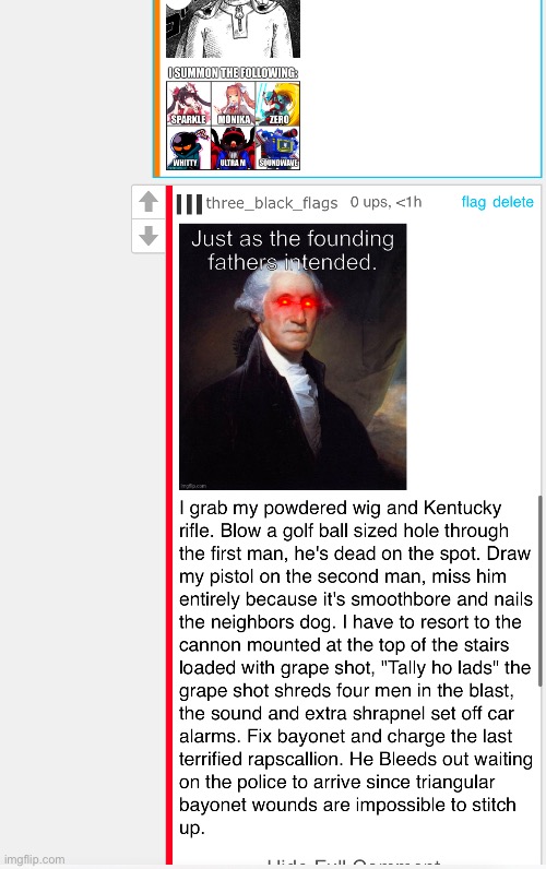 Just as the founding fathers intended. | image tagged in founding fathers,comments,fight | made w/ Imgflip meme maker