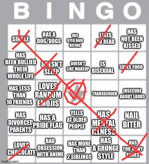 if adhd is a mental illness | image tagged in lgbt bingo lol | made w/ Imgflip meme maker