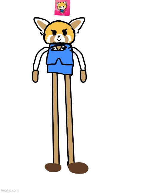 Short timer? nah, Retsuko's a long timer | image tagged in aggretsuko,weird,long,legs | made w/ Imgflip meme maker