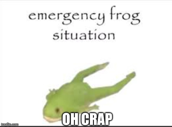 Matt Rose meme | OH CRAP | image tagged in emergency frog situation | made w/ Imgflip meme maker