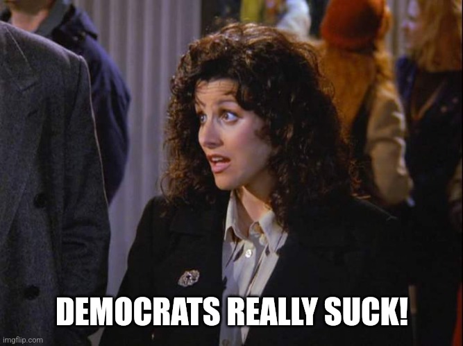 How about it sucked | DEMOCRATS REALLY SUCK! | image tagged in how about it sucked | made w/ Imgflip meme maker