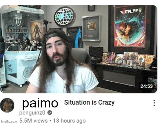 X situation is crazy | paimo | image tagged in x situation is crazy | made w/ Imgflip meme maker