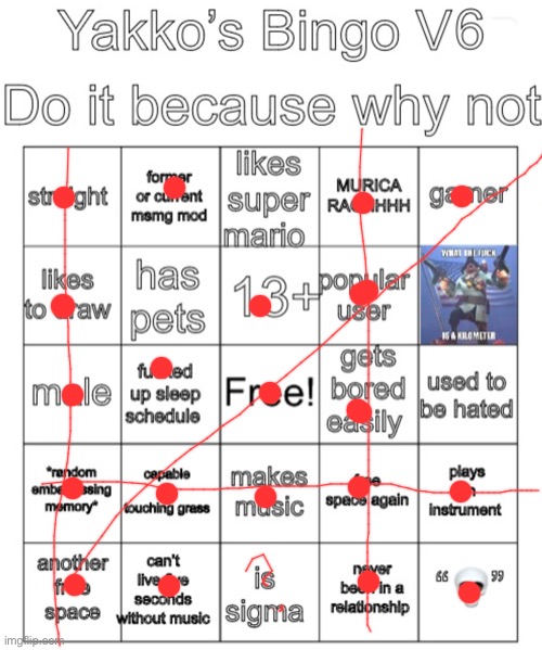 lol | image tagged in yakko s bingo v6 | made w/ Imgflip meme maker