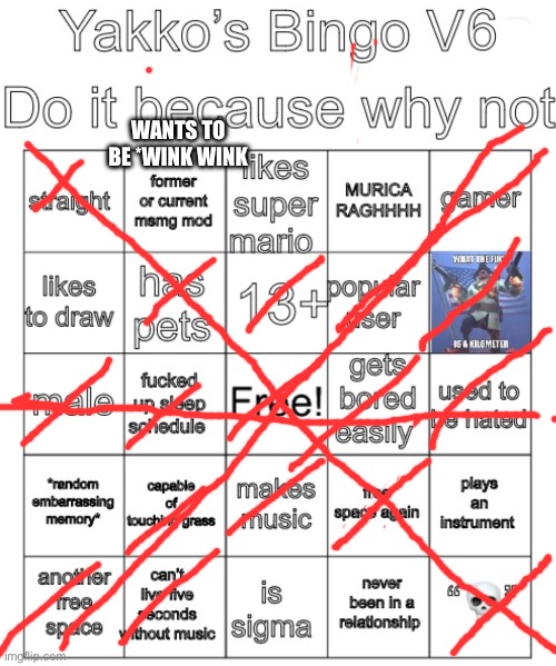 Double Bingo | WANTS TO BE *WINK WINK | image tagged in yakko s bingo v6,bingo,democrats,transgender,transphobic,stop reading the tags | made w/ Imgflip meme maker