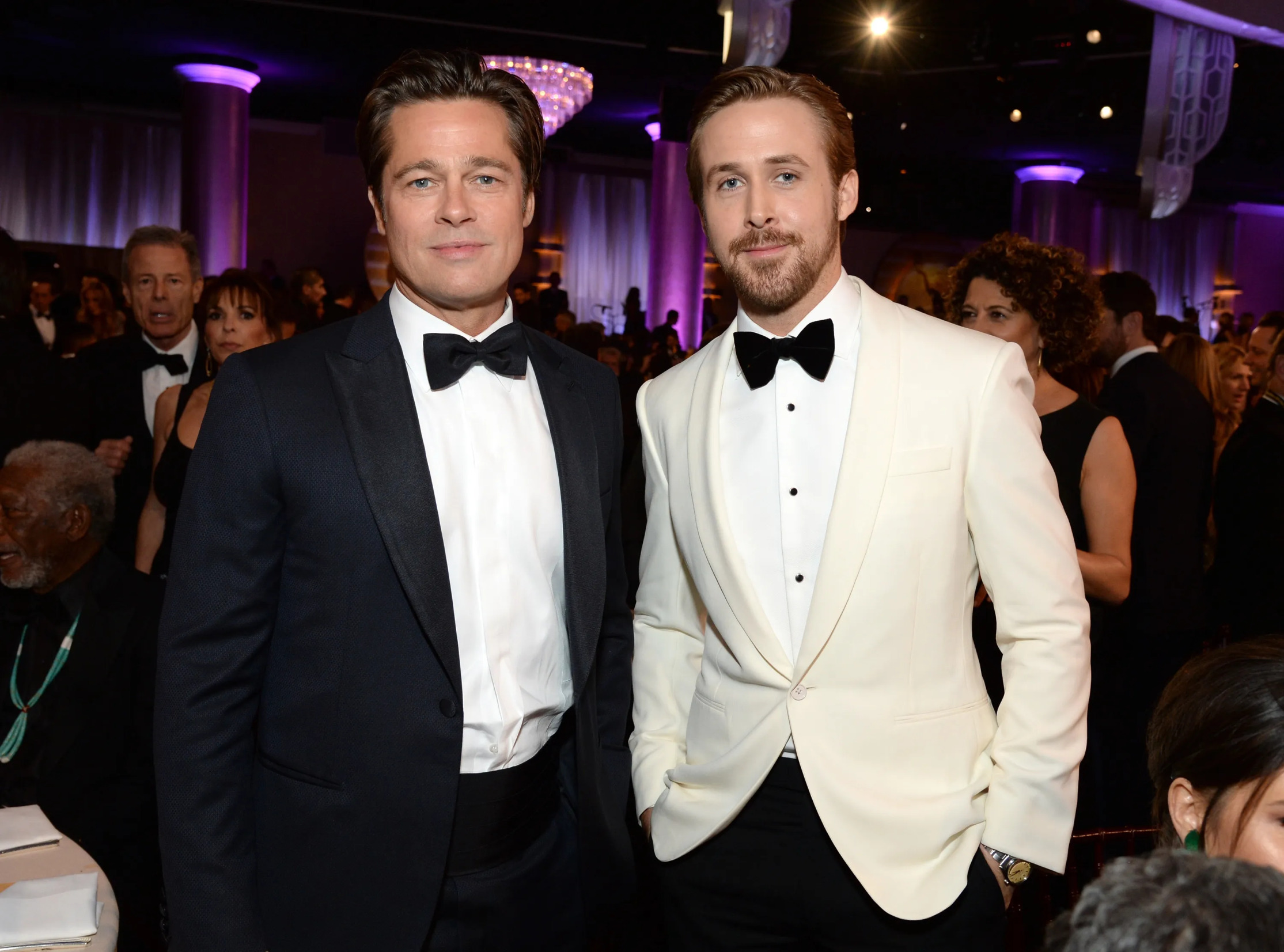 Ryan Gosling and Brad Pitt Blank Meme Template