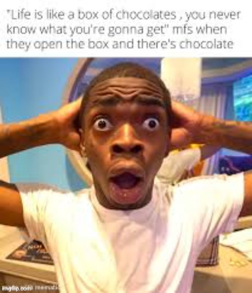 Meme | image tagged in surprised black guy | made w/ Imgflip meme maker