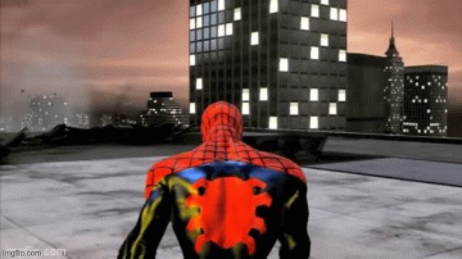 Sad spiderman walking | image tagged in sad spiderman walking | made w/ Imgflip meme maker