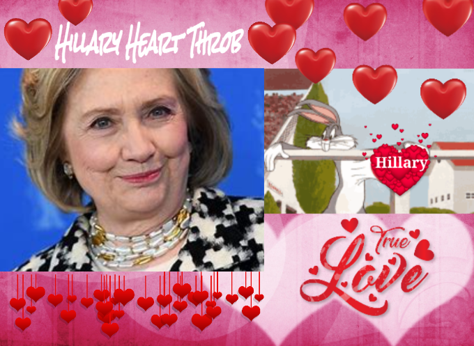 Hillary Heart Throb Gorgeous Hot Blank Meme Template