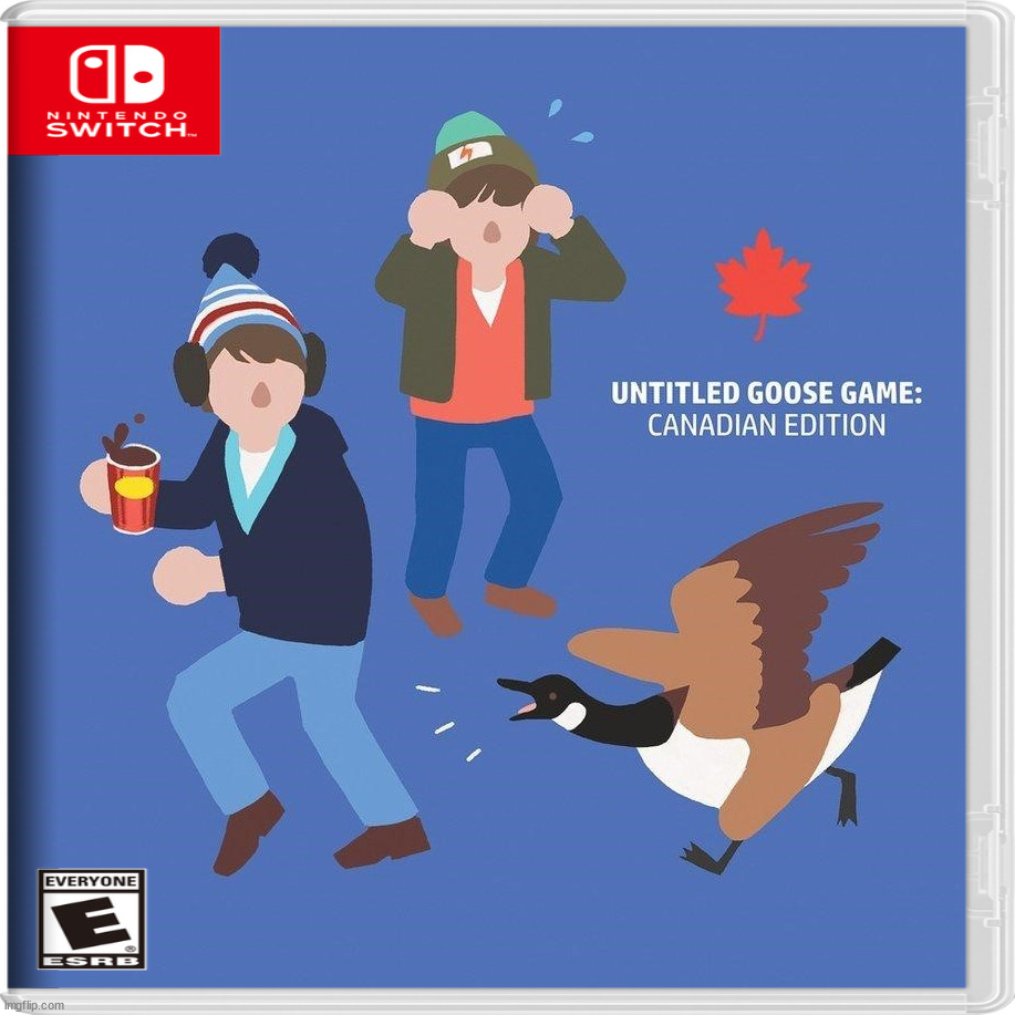 Geese game | image tagged in fake,nintendo switch | made w/ Imgflip meme maker