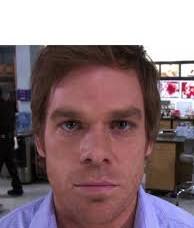 Dexter Staring Blank Meme Template