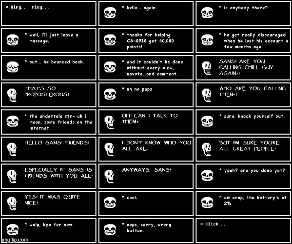 Thanks for 40,000 points! (Undertale #39) | image tagged in 40k | made w/ Imgflip meme maker