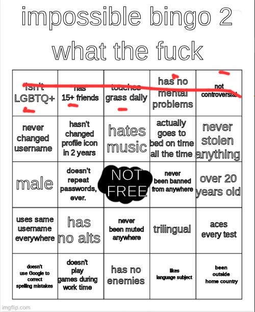 EZ | image tagged in impossible bingo 2 | made w/ Imgflip meme maker