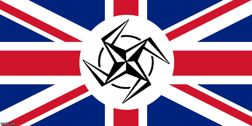 NaziNATO UK/Britain/England flag | image tagged in nazinato uk/britain/england flag | made w/ Imgflip meme maker