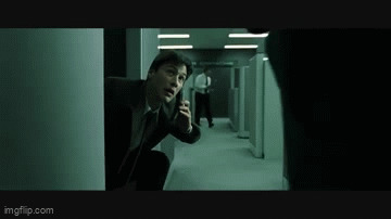 Neo escape the office Blank Meme Template