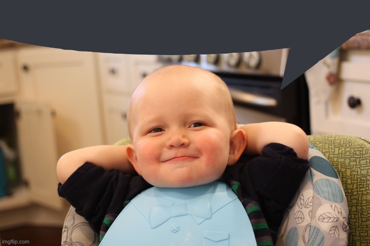 Baby Boss Relaxed Smug Content | image tagged in baby boss relaxed smug content | made w/ Imgflip meme maker