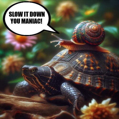 SLOW IT DOWN YOU MANIAC! | made w/ Imgflip meme maker