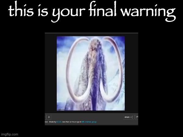 this is your final warning | made w/ Imgflip meme maker