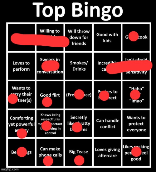 HELP T_T | image tagged in top bingo | made w/ Imgflip meme maker