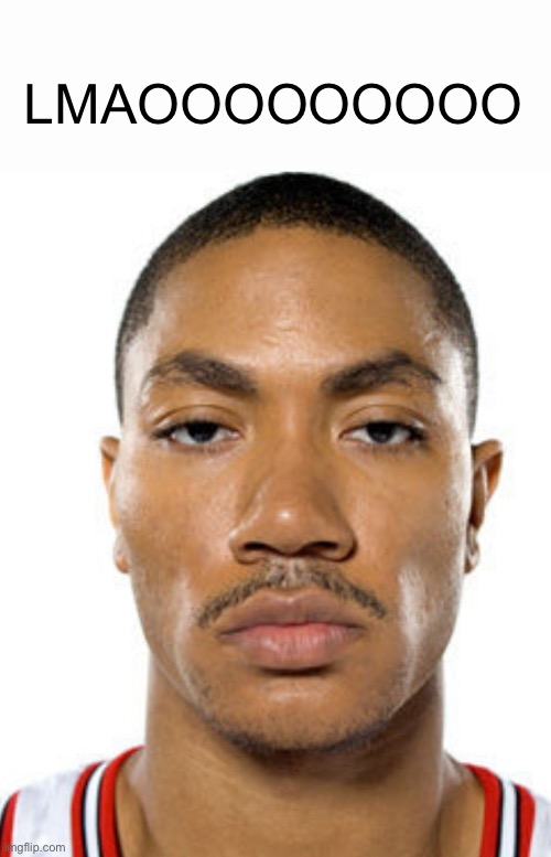 Derrick Rose Straight Face | LMAOOOOOOOOO | image tagged in derrick rose straight face | made w/ Imgflip meme maker