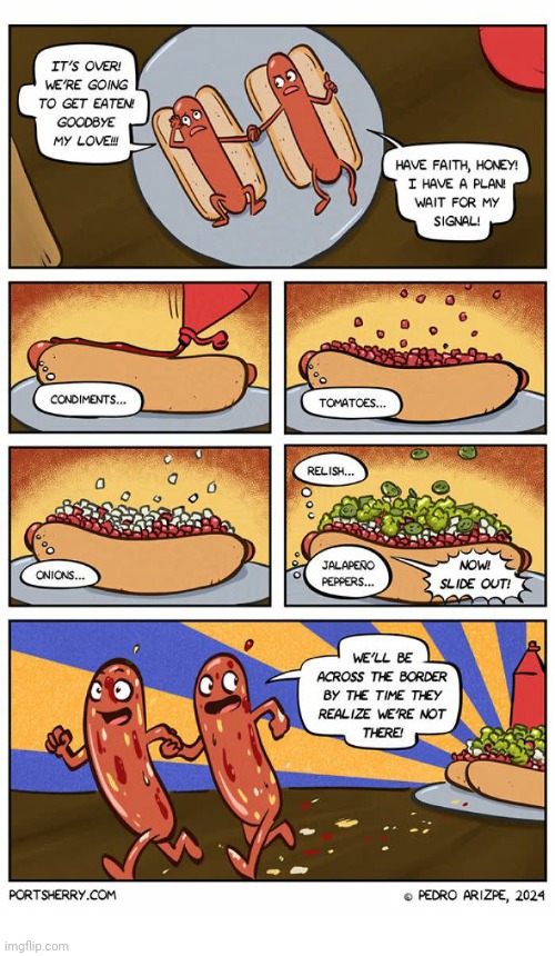 Hot dogs | image tagged in hot dogs,hot dog,comics,comics/cartoons,condiments,toppings | made w/ Imgflip meme maker