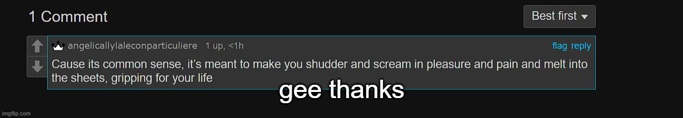 gee thanks | made w/ Imgflip meme maker
