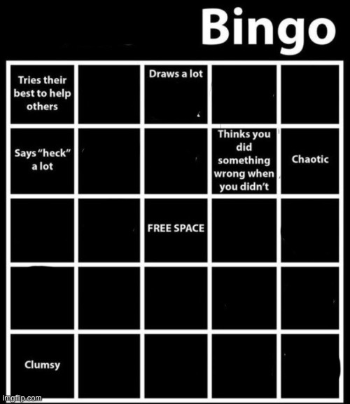 Bottom Bingo | image tagged in bottom bingo | made w/ Imgflip meme maker
