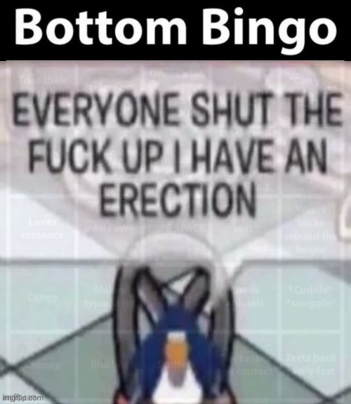 Bottom Bingo | image tagged in bottom bingo | made w/ Imgflip meme maker
