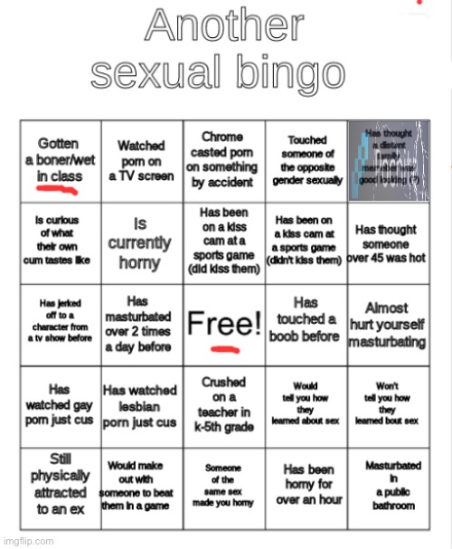 Shit is ass | image tagged in horny bingo | made w/ Imgflip meme maker