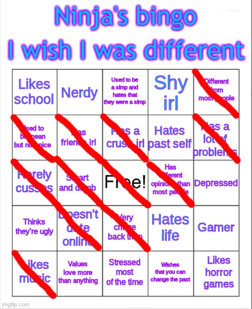 Pretty close! | image tagged in ninja's newer bingo | made w/ Imgflip meme maker