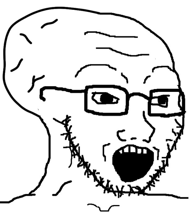Potato brain soyjak Blank Meme Template